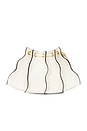 view 3 of 6 Adria Pleated Wave Wristlet in Alabaster