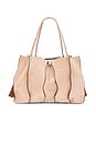 view 2 of 4 Adria Pleated Wave Tote Bag in Sienna