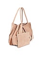 view 3 of 4 Adria Pleated Wave Tote Bag in Sienna