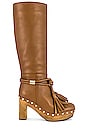 view 1 of 5 Elin Tassel Boot in Cognac