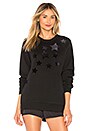 view 1 of 4 Velvet Star Sweatshirt in Nero & Nero