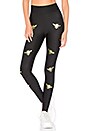 view 1 of 4 Ultra High Bee Legging in Nero & Gold