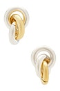 view 1 of 2 BOUCLES D'OREILLES TENDRIL in Silver & Gold