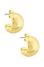 view 1 of 3 Dreamer Huggies Earrings in Gold