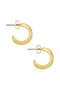 view 2 of 3 Dreamer Huggies Earrings in Gold