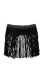 view 2 of 2 Fringe Studded Belt in Black
