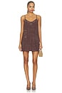 view 1 of 4 Saddle Up Slip Dress in Brown