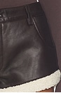 view 6 of 6 Faux Shearling Leather Short in Vintage Brown