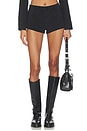 view 1 of 6 x REVOLVE Stretch Suede Short in Black