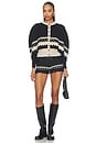 view 6 of 6 Nordic Outlaw Short in Angora & Black