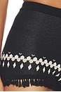 view 7 of 6 Nordic Outlaw Short in Angora & Black