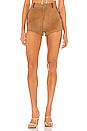 view 1 of 4 X REVOLVE Bandit Leather Combo Short in Tan