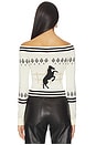 view 3 of 4 x REVOLVE Horse Girl Cardigan in Black & White