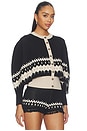 view 2 of 4 CÁRDIGAN NORDIC OUTLAW  in Angora & Black