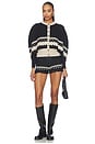 view 5 of 4 CÁRDIGAN NORDIC OUTLAW  in Angora & Black