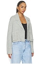 view 4 of 4 Cropped Rodeo Robe in Silver