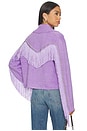 view 1 of 6 Cropped Rodeo Cardigan in Purple