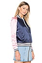 view 3 of 5 Ain't Nothing Like the Real Thing Jacket in Pink & Navy
