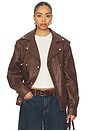 view 1 of 4 Hybrid Motosport Jacket in Brown