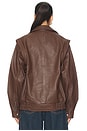 view 3 of 4 Hybrid Motosport Jacket in Brown