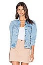 view 2 of 6 Go Sit on a Cactus Denim Jacket in Sky Blue
