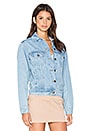 view 3 of 6 Go Sit on a Cactus Denim Jacket in Sky Blue