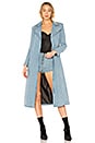 view 1 of 4 Studded Denim Duster Jacket in Sky Blue