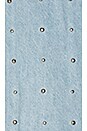 view 4 of 4 Studded Denim Duster Jacket in Sky Blue