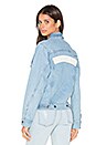 view 1 of 7 x REVOLVE Best Bitches Denim Jacket in Sky Blue in Sky Blue & White Leather