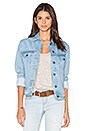 view 2 of 7 x REVOLVE Best Bitches Denim Jacket in Sky Blue in Sky Blue & White Leather