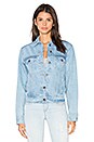 view 3 of 7 x REVOLVE Best Bitches Denim Jacket in Sky Blue in Sky Blue & White Leather