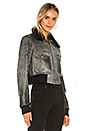 view 4 of 6 Spirit Bomber Jacket With Shearling Collar in Distressed Black