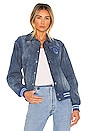 view 2 of 5 UL Club Denim Bomber in Vintage Blue