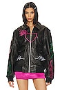 view 2 of 6 CHAQUETA BOYFRIEND OPEN HEART in Black