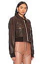 view 3 of 5 Spirit Bomber Jacket in Brown