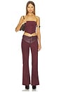view 5 of 6 Sonny Suede Pant in Chocolate