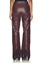 view 5 of 6 PANTALÓN KARMA LEATHER  in Bitter Chocolate