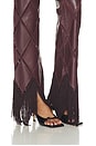 view 7 of 6 PANTALÓN KARMA LEATHER  in Bitter Chocolate