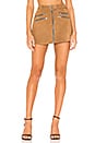 view 1 of 4 x REVOLVE Mini Zip Skirt in Cognac