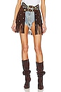 view 1 of 5 Sweet Creature Chaps Skirt in Brown