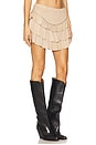 view 2 of 6 Frill Mini Skirt in Beige
