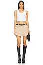 view 5 of 6 Frill Mini Skirt in Beige