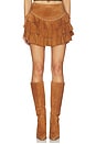 view 1 of 6 x REVOLVE Frill Mini Skirt in Brown