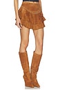 view 2 of 6 x REVOLVE Frill Mini Skirt in Brown