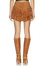 view 4 of 6 x REVOLVE Frill Mini Skirt in Brown