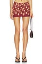 view 1 of 6 x REVOLVE Beaded Paisley Mini Skirt in Red