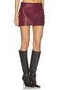 view 2 of 6 FALDA CONCHO LEATHER  in Maroon Banner