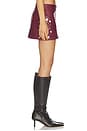 view 4 of 6 FALDA CONCHO LEATHER  in Maroon Banner
