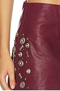 view 7 of 6 FALDA CONCHO LEATHER  in Maroon Banner