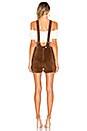 view 3 of 4 Suede Studded Romper in Tan